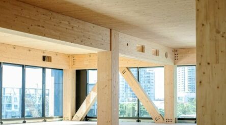 Image for High rise buildings prefabricated from wood: factory made plyscrapers.