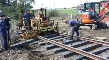 Image for Melbourne recycled railway sleeper trial underway