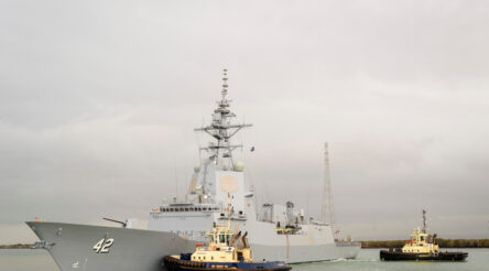 Image for Navy celebrates new ship, milestones