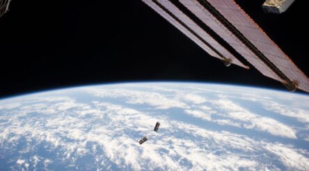 Image for We’re using lasers and toaster-sized satellites to beam information faster through space