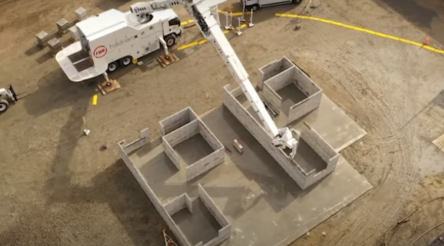 Image for Hadrian-X robot used to build Mexican-style houses – video