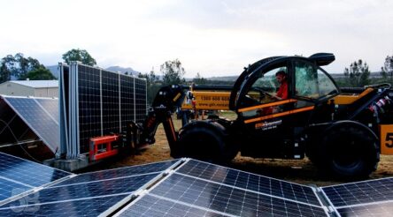 Image for Moveable solar array deployed at Happy Valley