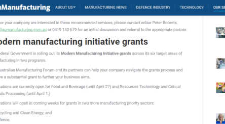 Image for @AuManufacturing adds new value-added services