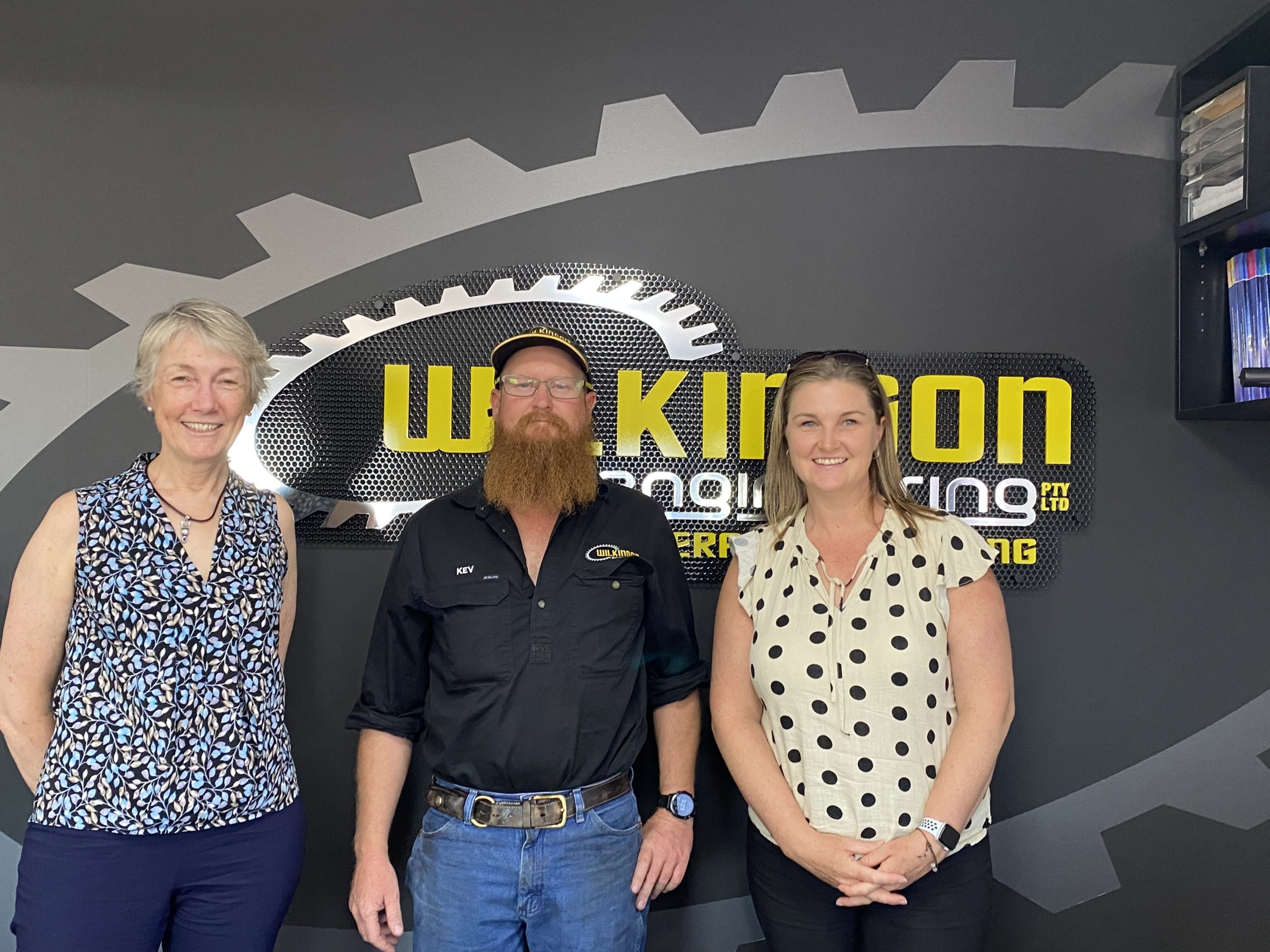 Wilkinson Engineering with AMGCs Angela Doyle (L) and Charmaine Barrett (R)