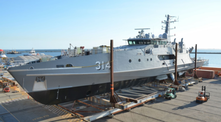Image for Austal launches first evolved Cape Class patrol boat