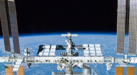 Image for A chunk of Chinese satellite almost hit the International Space Station. They dodged it – but the space junk problem is getting worse