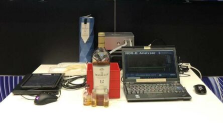 Image for E-nose sniffs out fine whiskey, brands, fakes and all