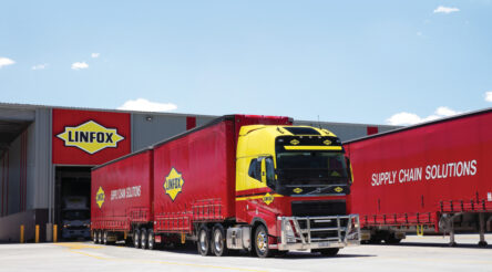 Image for Linfox to field electric truck for Coles