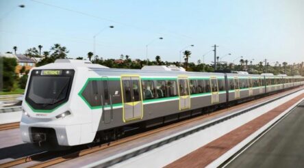 Image for First Perth made Metronet train rolls out