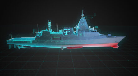 Image for Steel cut for last test block for BAE Hunter Frigate program