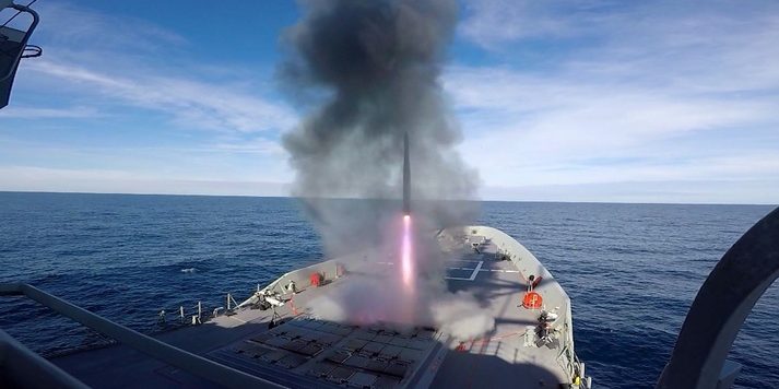 HMAS HOB Missile Firing