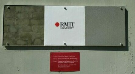 Image for Recycled glass-based cladding nears manufacture