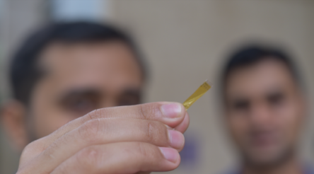 Image for New UQ thin-film sensor sets the gold standard