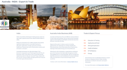 Image for A new export and trade “shop window’ to India