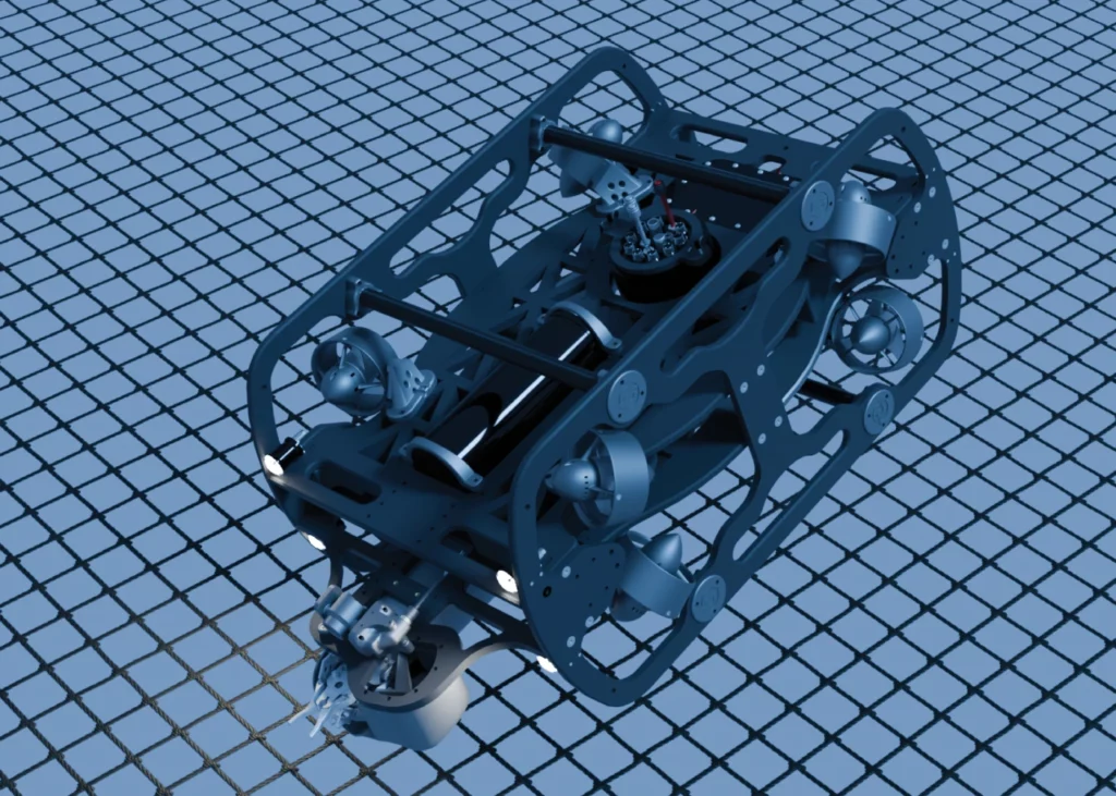 Underwater robot begins to demonstrate net benefit