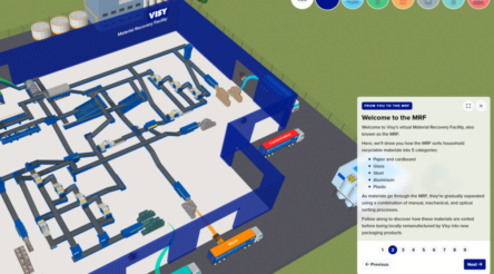 Image for Visy unveils new virtual MRF on Global Recycling Day 