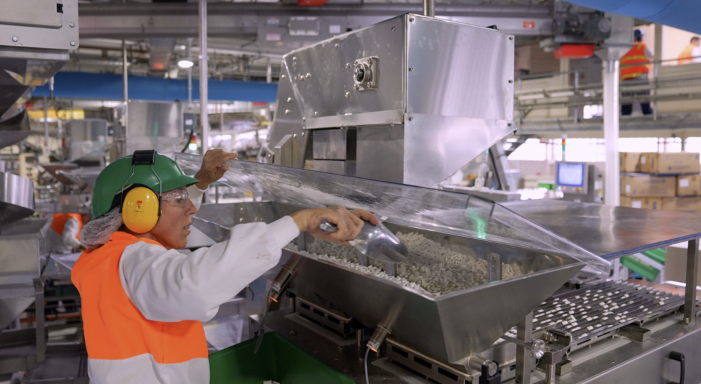 Mars Wrigley Australia has invested $6.5 million in a new production line to boost its gum and mints manufacturing capacity by more than 60 per cent while cutting plastic waste.