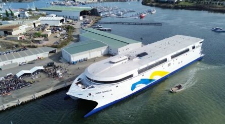 Image for This ship’s electric! Tasmania launches vessel making waves in green transport