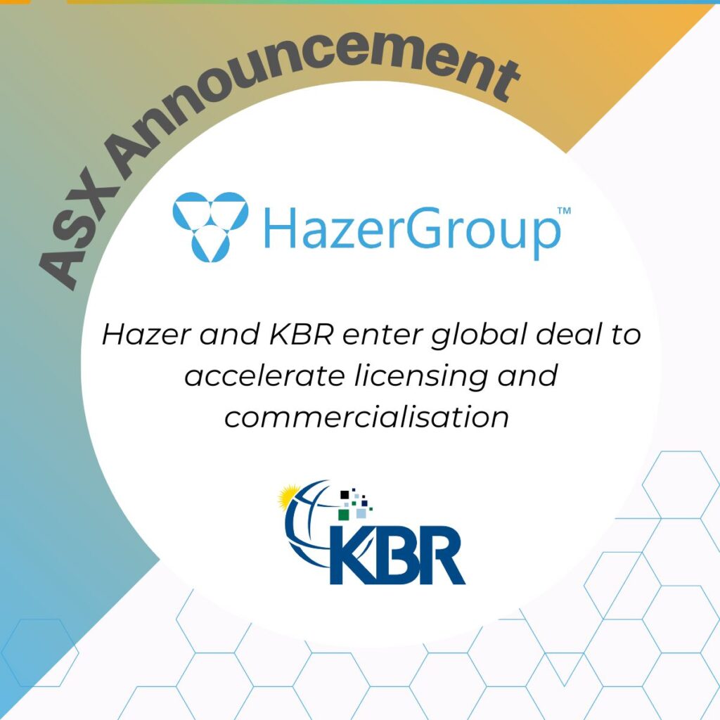 Game-changing hydrogen deal: Hazer and KBR join forces to tackle climate change