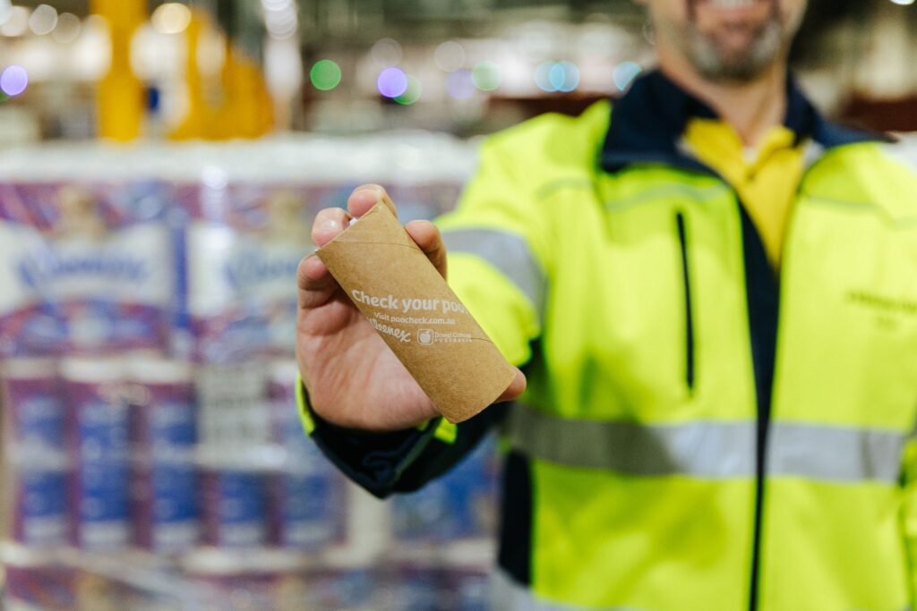Kleenex, Bowel Cancer Australia, launch new awareness campaign to combat “stigma and taboo”