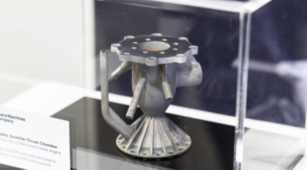 Image for Australian-first bimetal rocket thruster printed at CSIRO for Space Machines Company vehicle