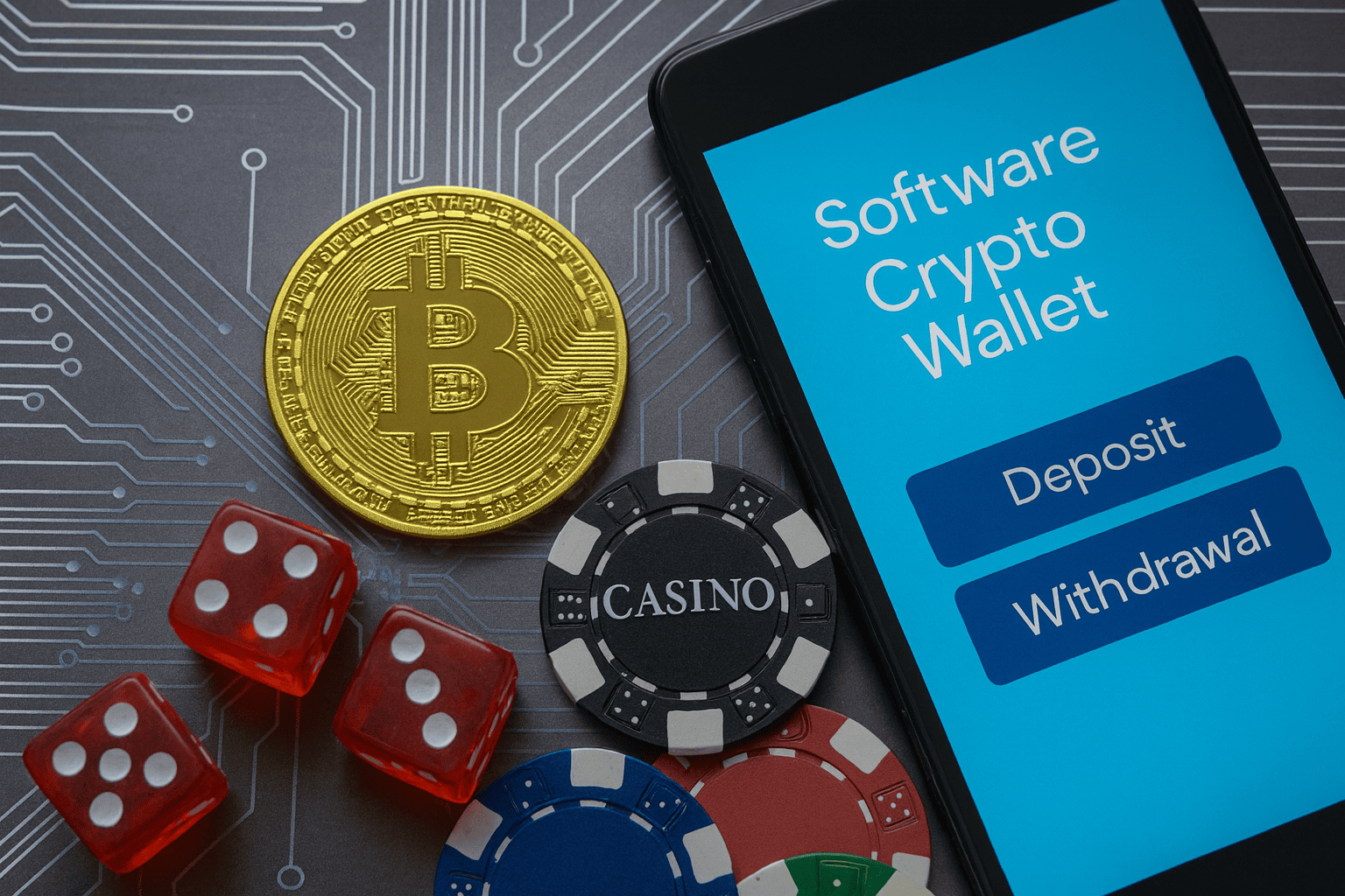 Cryptocurrency wallets and networks used by online platforms Cryptocurrency wallet interface displayed on a laptop with network connections and digital assets