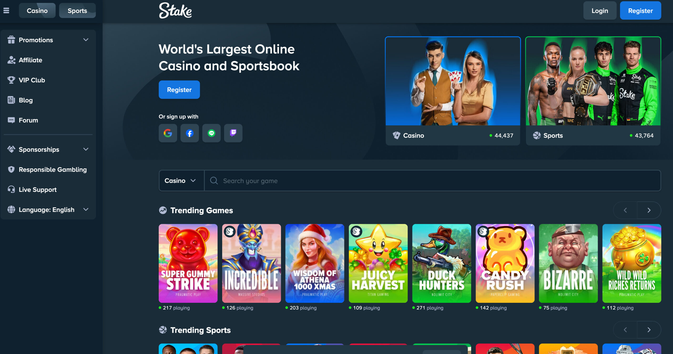 stake casino